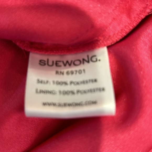 Sue Wong fuchsia full length evening gown with beading - Picture 12 of 13